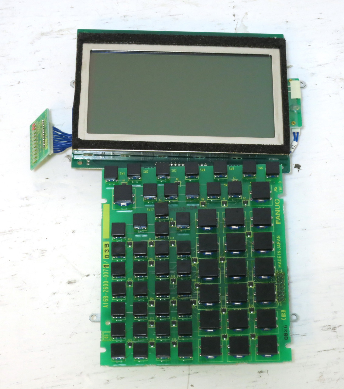 GE Fanuc Teach Pendant Control Display Board Robot A20B-2100-0300 + EG4404S-FR (DW3858-1)