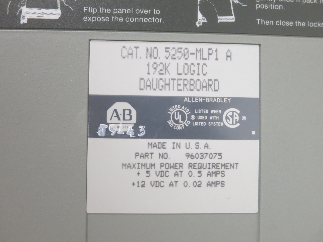 Allen Bradley 5250-LP +  5250-MLP1 Logic Processor Host Board PLC Module Pyramid (DW3897-1)