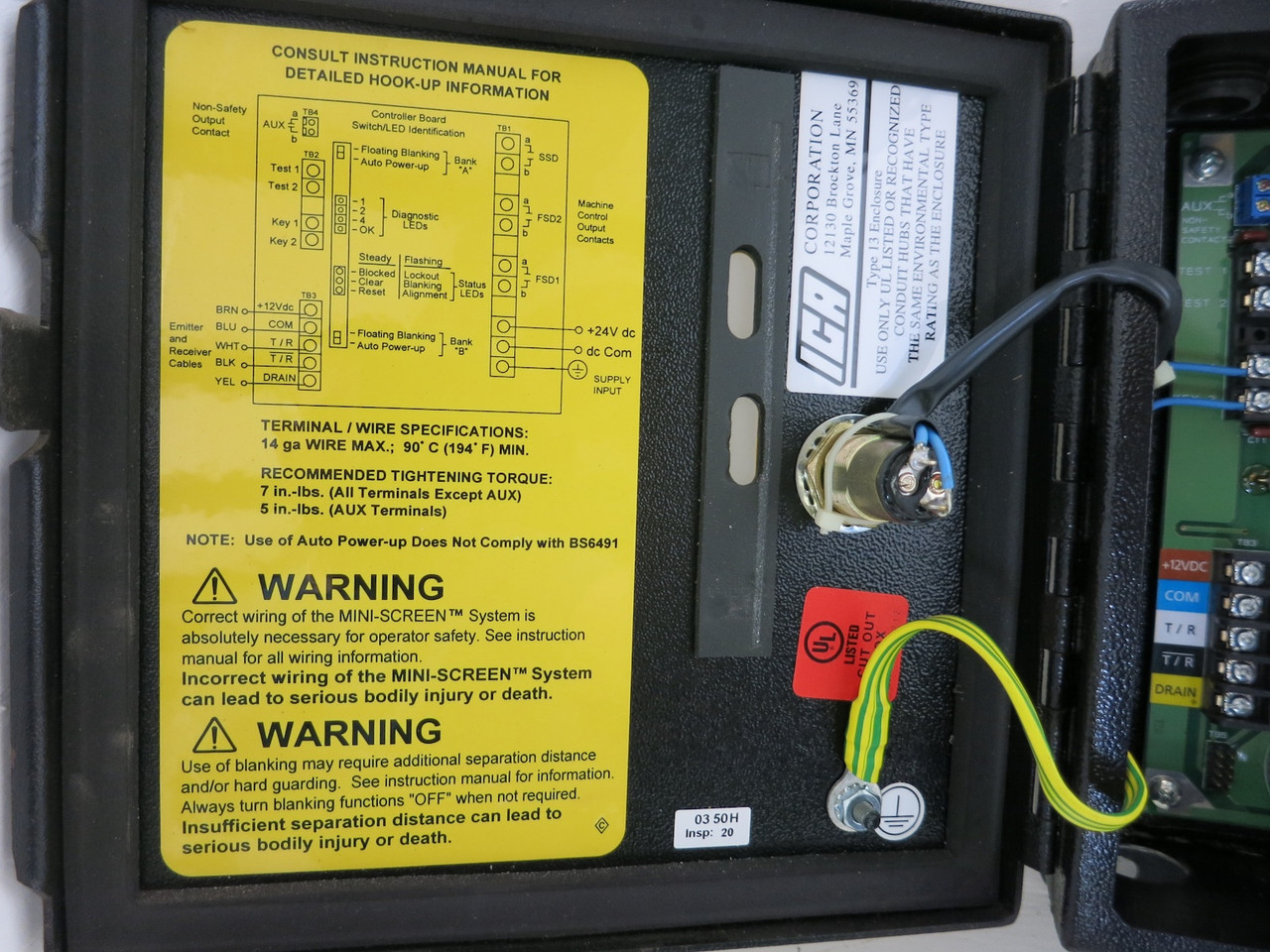 Banner MSCT-1 Multi-Screen Control Box Light Curtain Controller 230 VAC 4A (GA0823-1)