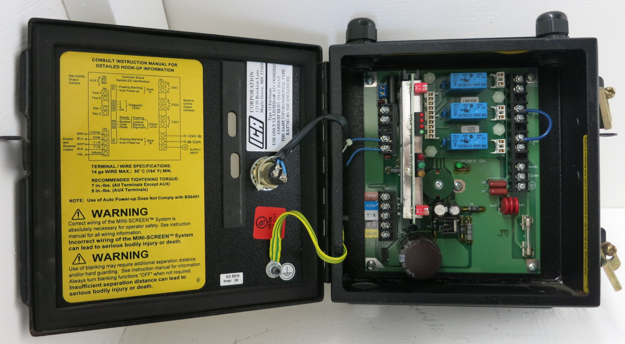 Banner MSCT-1 Multi-Screen Control Box Light Curtain Controller 230 VAC 4A (GA0823-1)