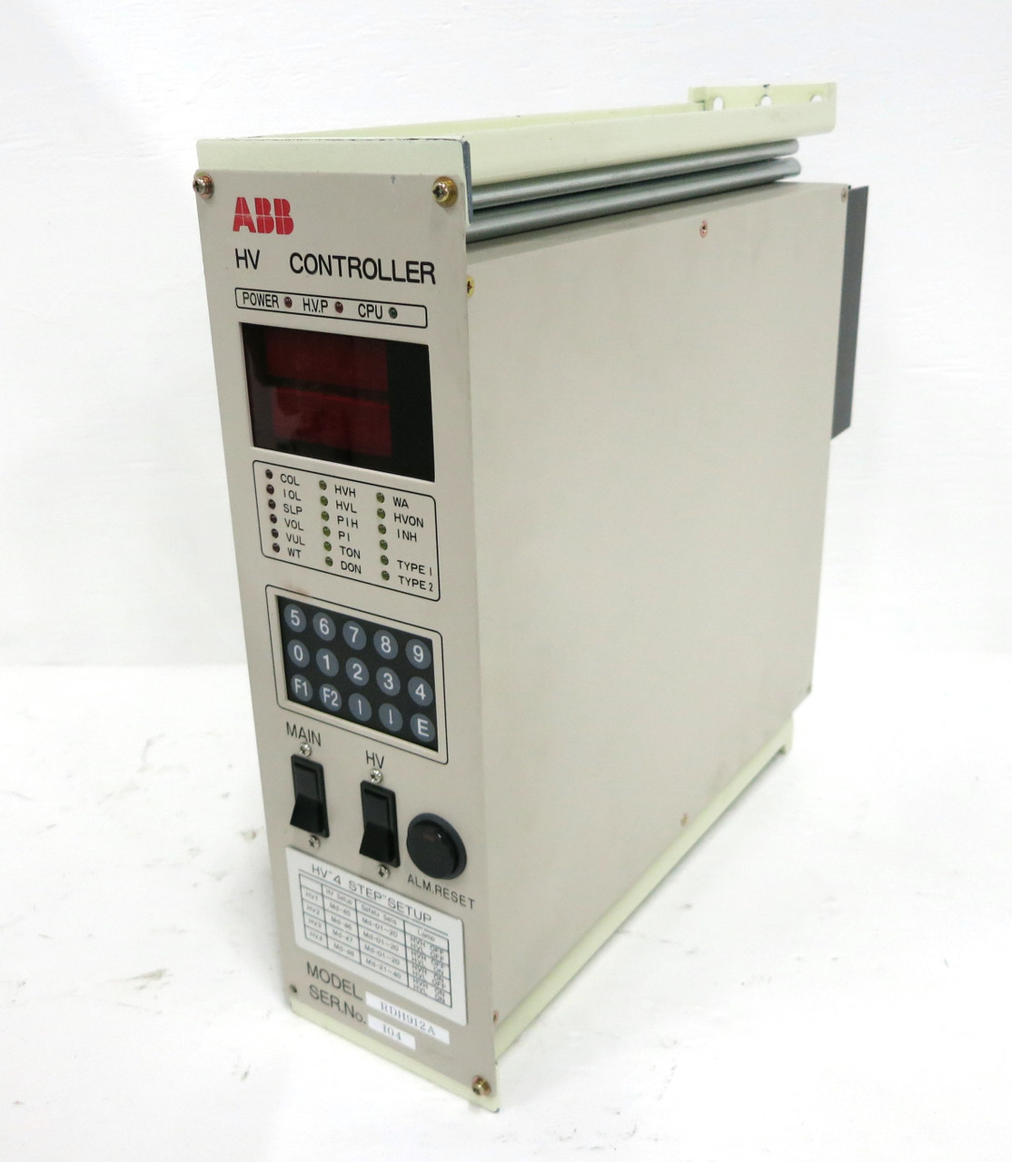 Image of ABB RDH912A HV Controller Display Monitor High Voltage RDH-912A RDH912-A