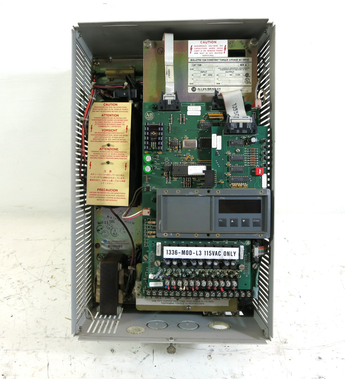 Allen Bradley 1336-B005-EAD-S1 5 HP 1336 AC VS Drive AB 5HP 460V 9.6A (DW3999-2)