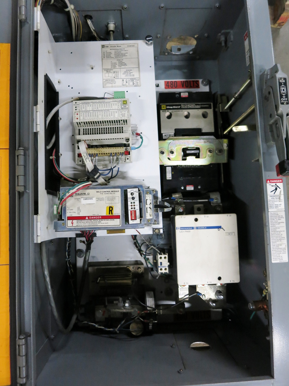 Square D EQ5300 8993 Resistance Weld Control 400A Breaker LC1F400 Contactor (DW4026-1)