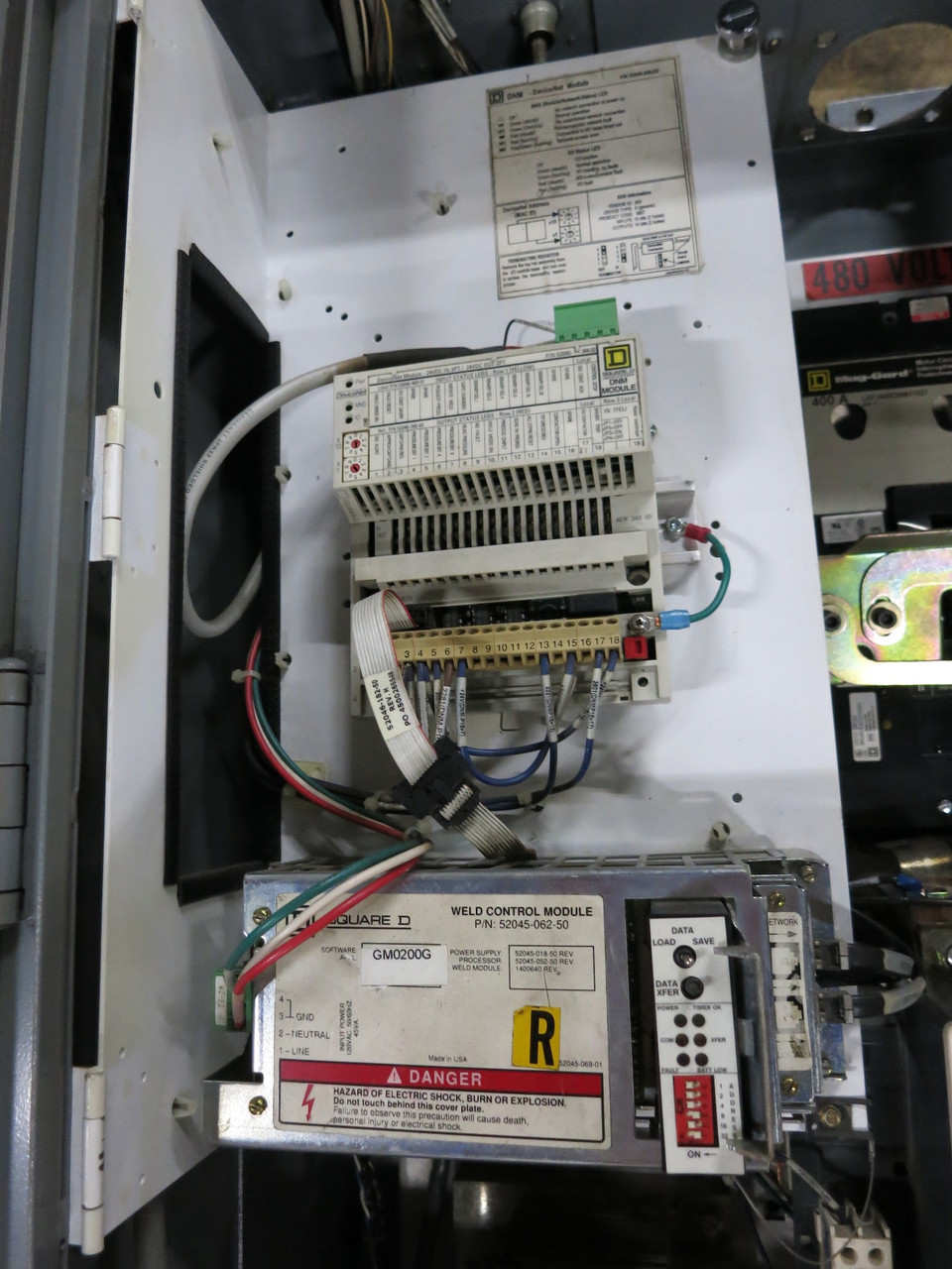Square D EQ5300 8993 Resistance Weld Control 400A Breaker LC1F400 Contactor (DW4026-1)