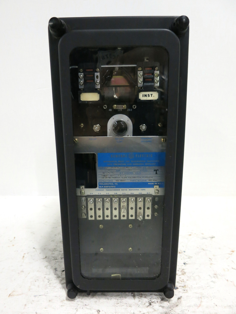 GE 12STD15C3A Rev B Differential Relay Transformer Protection Type STD 5A (DW4064-1)