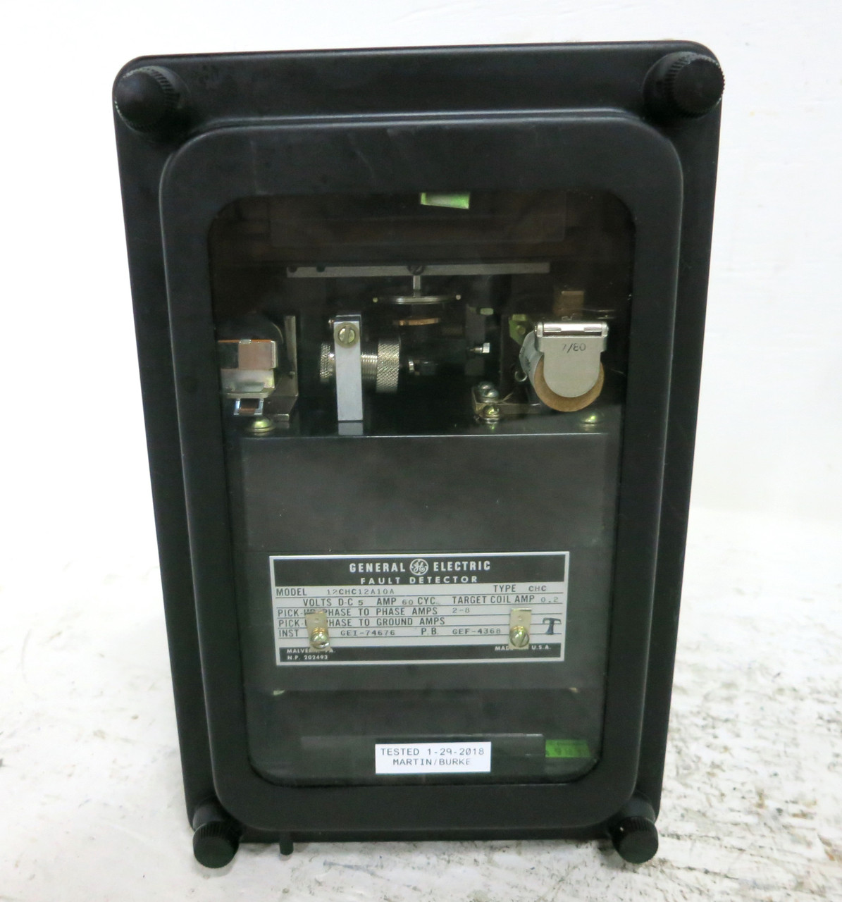 GE 12CHC12A10A Fault Detector Relay Type CHC 5A 2-8 (DW4091-1)