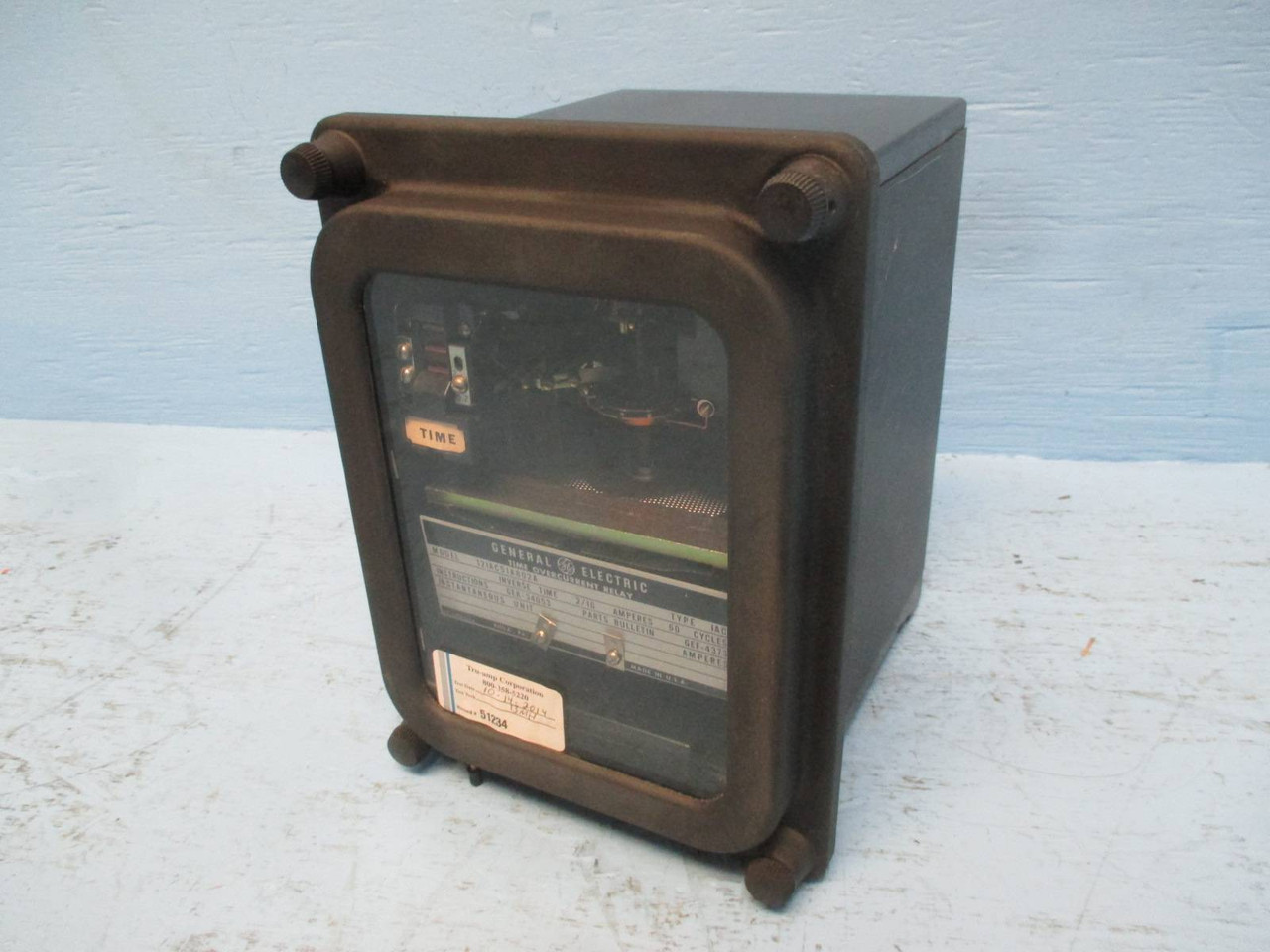 GE 12IAC51A802A Time Overcurrent Relay Type IAC 12-IAC51A802A  2/16 Amperes (EBI1669-2)