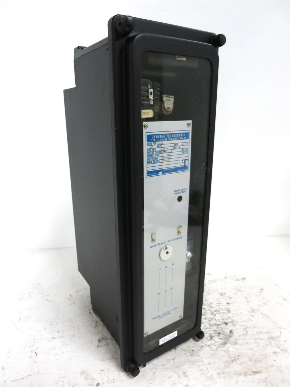 GE 12SLY82A4D Static Phase Distance Relay 120V 5A MHO Units 0.75-30 Ohms (DW4096-1)