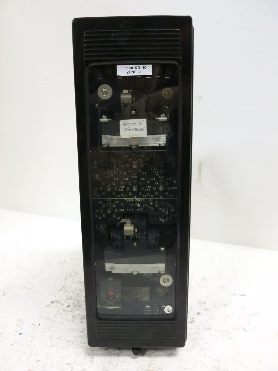 Westinghouse 292B335A29 Type KD-4 Compensator Distance Relay 120V 5A .75-20 Ohms (DW4122-1)