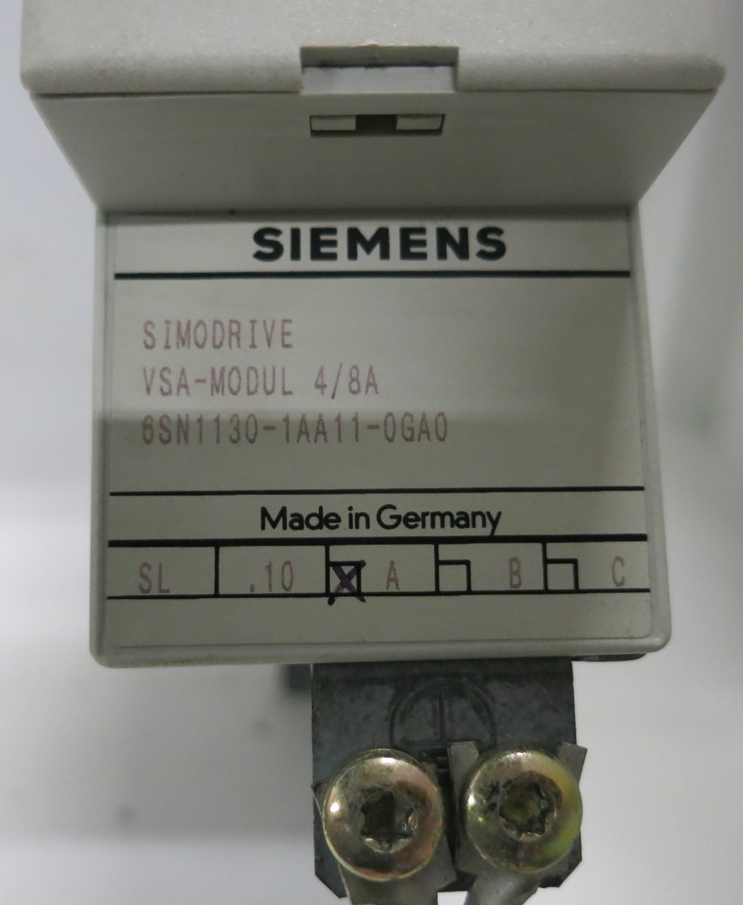 Siemens Simodrive 6SN1130-1AA11-0GA0 VSA-Modul 4 / 8A (GA0910-4)