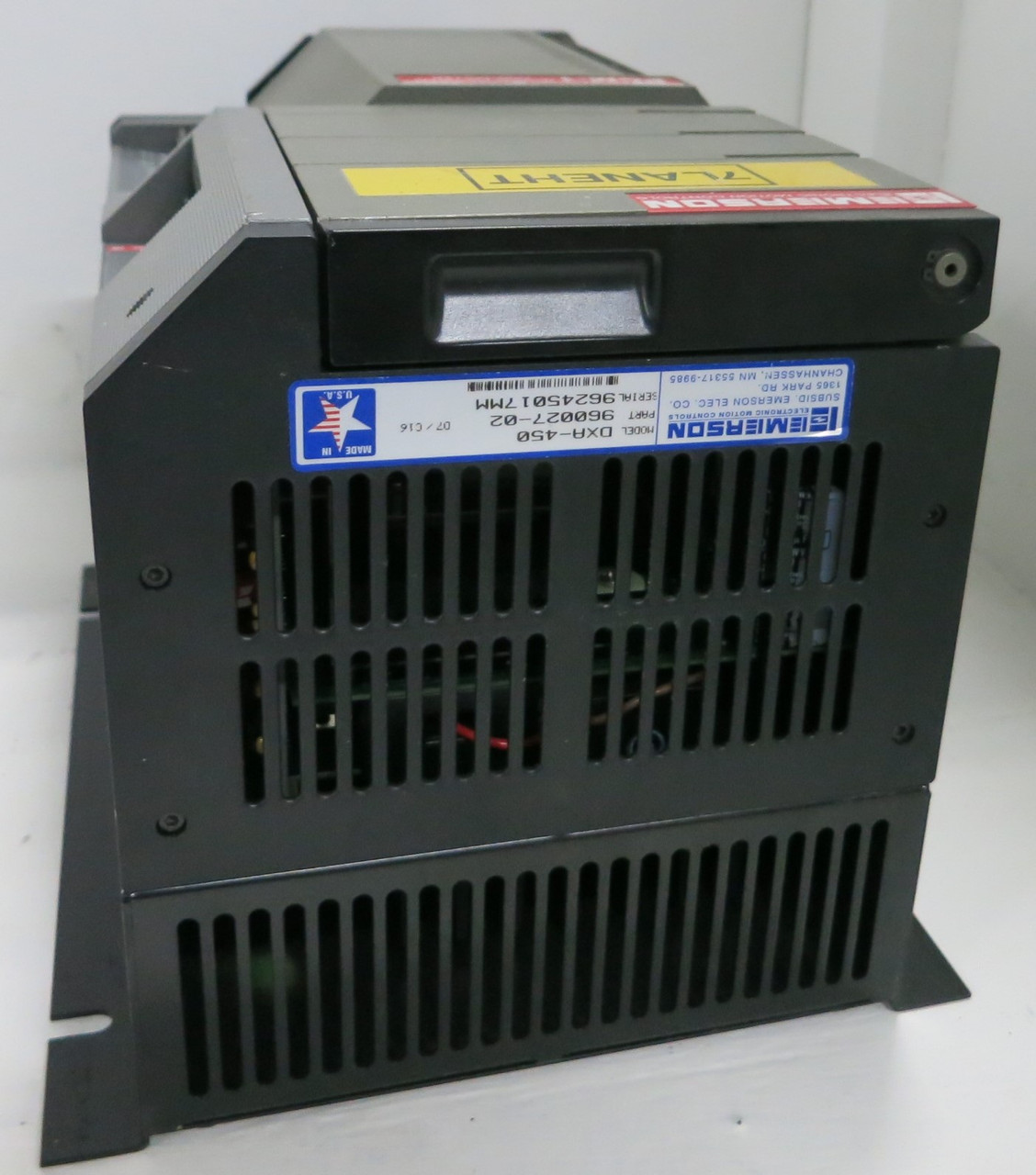 Emerson DXA-450 Positioning Drive Motion Program Control 960027-02 PCM-1 (GA0912-1)