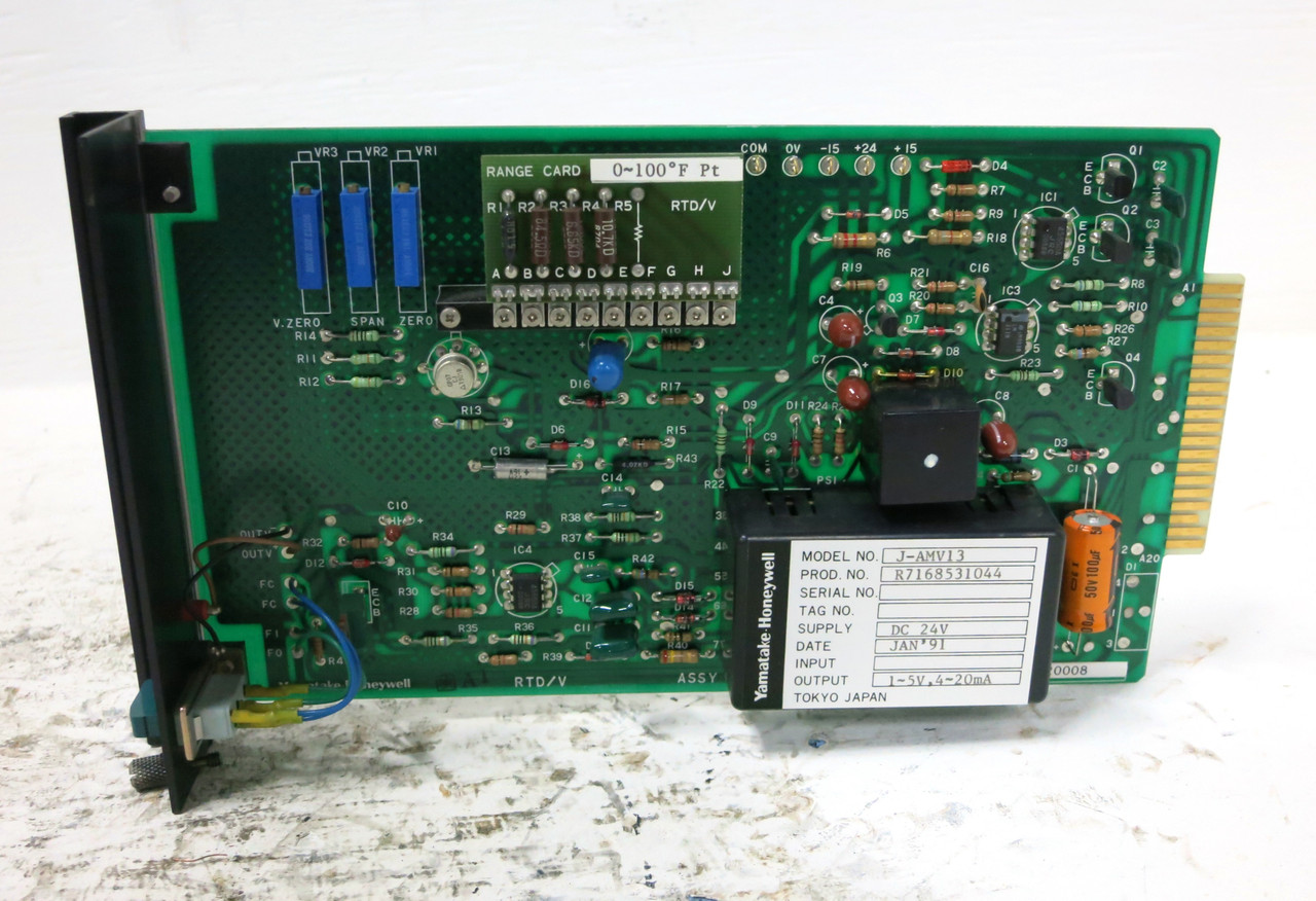 Yamatake Honeywell J-AMV13 RTD/V Board 82407209 PLC Module RTDV JAMV13 (DW4150-6)
