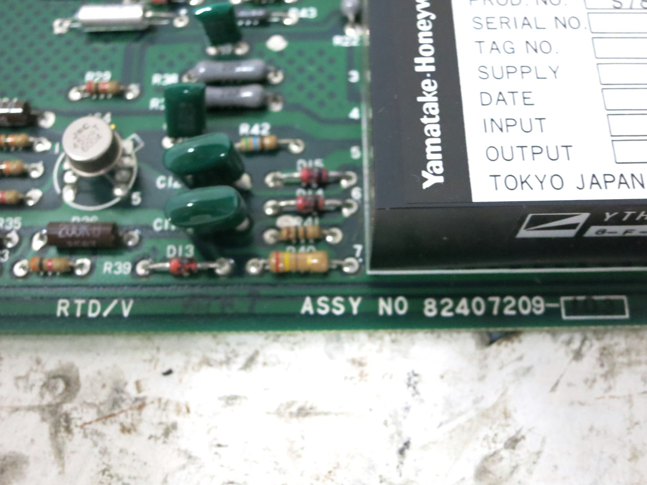 Yamatake Honeywell J-AMV13Z RTD/V Board 82407209 PLC Module RTDV JAMV13Z (DW4148-13)