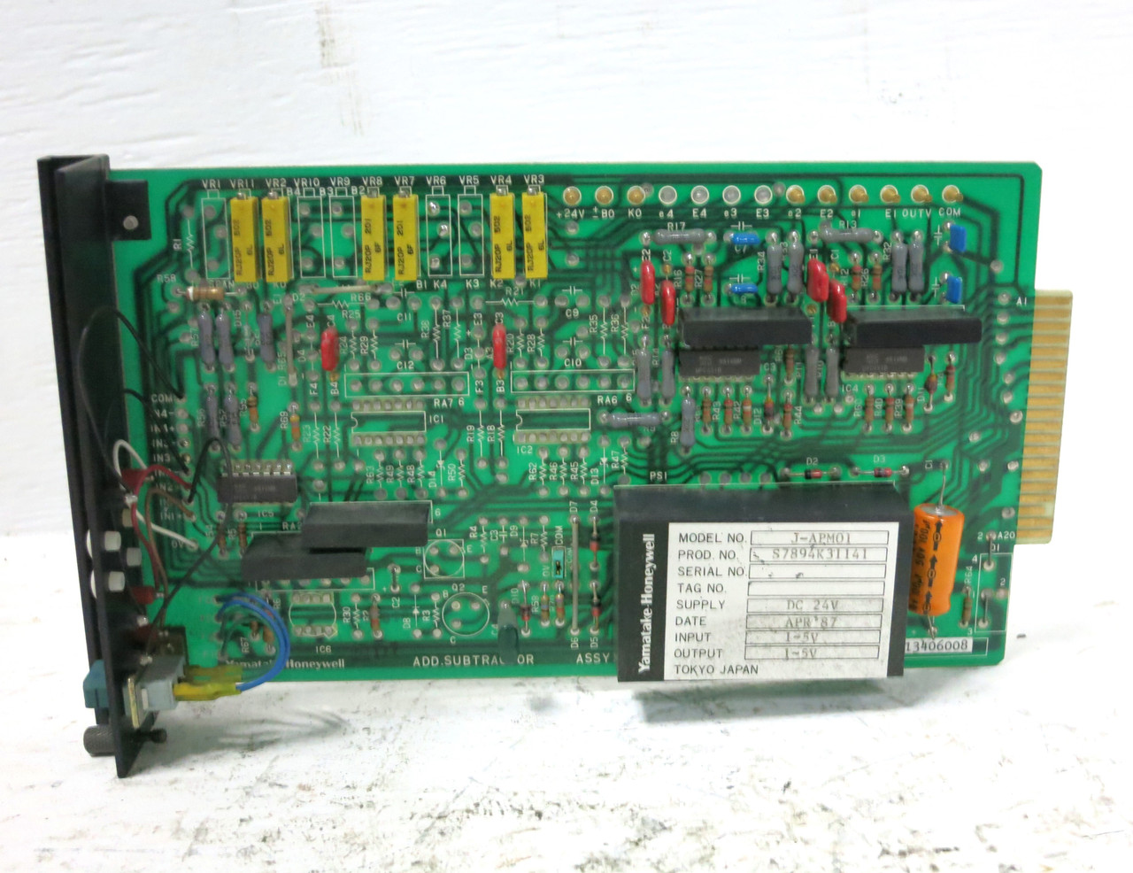 Yamatake Honeywell J-APM01 Add Sub Board 82407242 PLC Module Subtractor JAPM01 (DW4147-9)