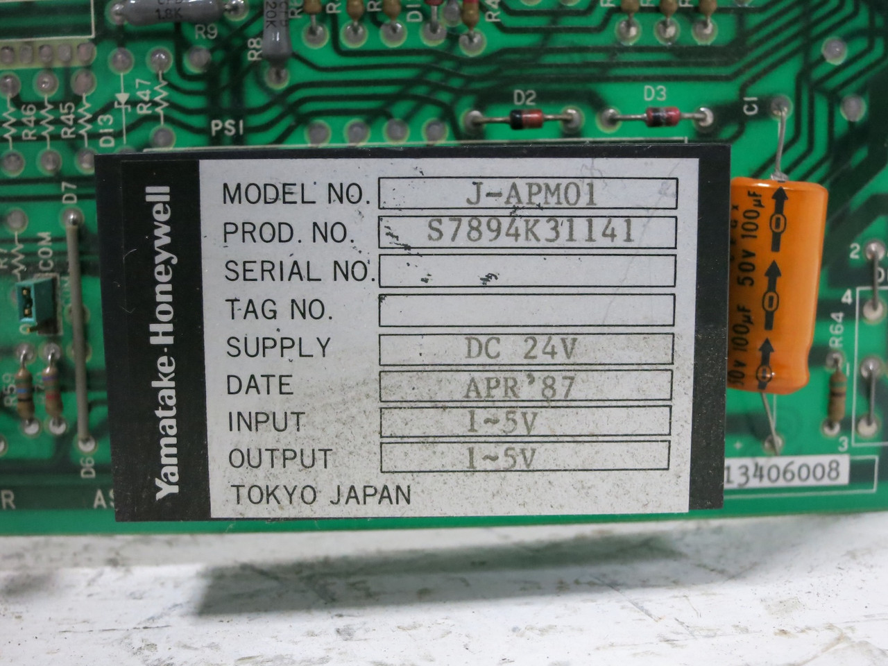 Yamatake Honeywell J-APM01 Add Sub Board 82407242 PLC Module Subtractor JAPM01 (DW4147-9)