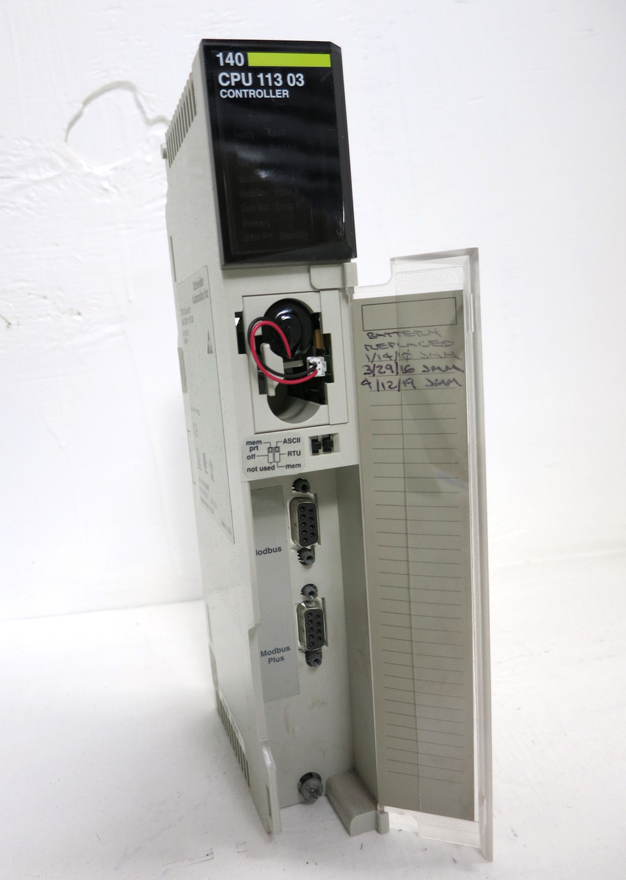 Schneider 140CPU11303 TSX Quantum CPU Processor PLC Module 512K 140-CPU-113-03 (DW4162-4)