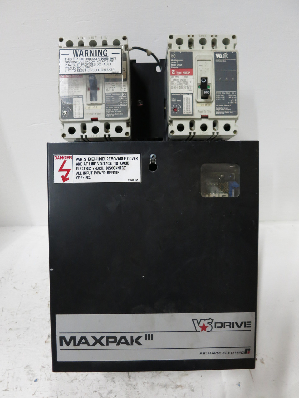 Reliance Electric 10D8400 10 HP MaxPak III VS DC Drive 10HP 460V In 500V Out (DW4190-2)