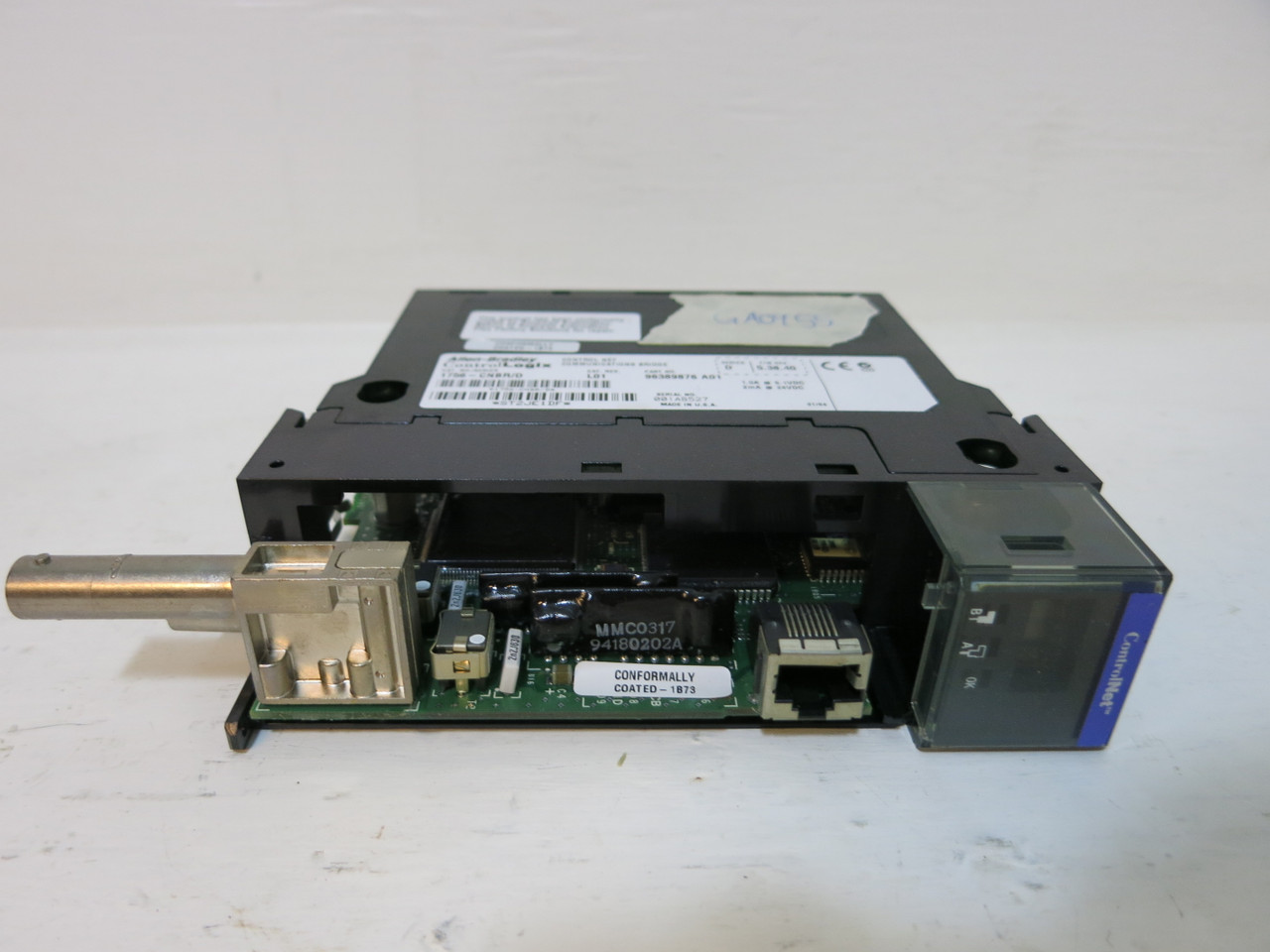 Allen Bradley 1756-CNBR Ser D Rev L01 FW 5.38.40 Control Net Com Bridge PLC (GA0955-1)