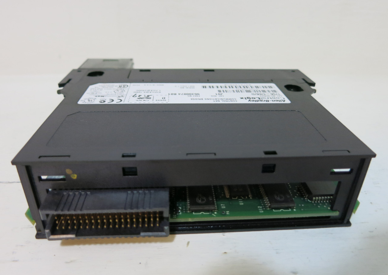 Allen Bradley 1756-CNB Ser D Rev M02 FW 5.45 ControlLogix Control Net Comm PLC (GA0973-1)