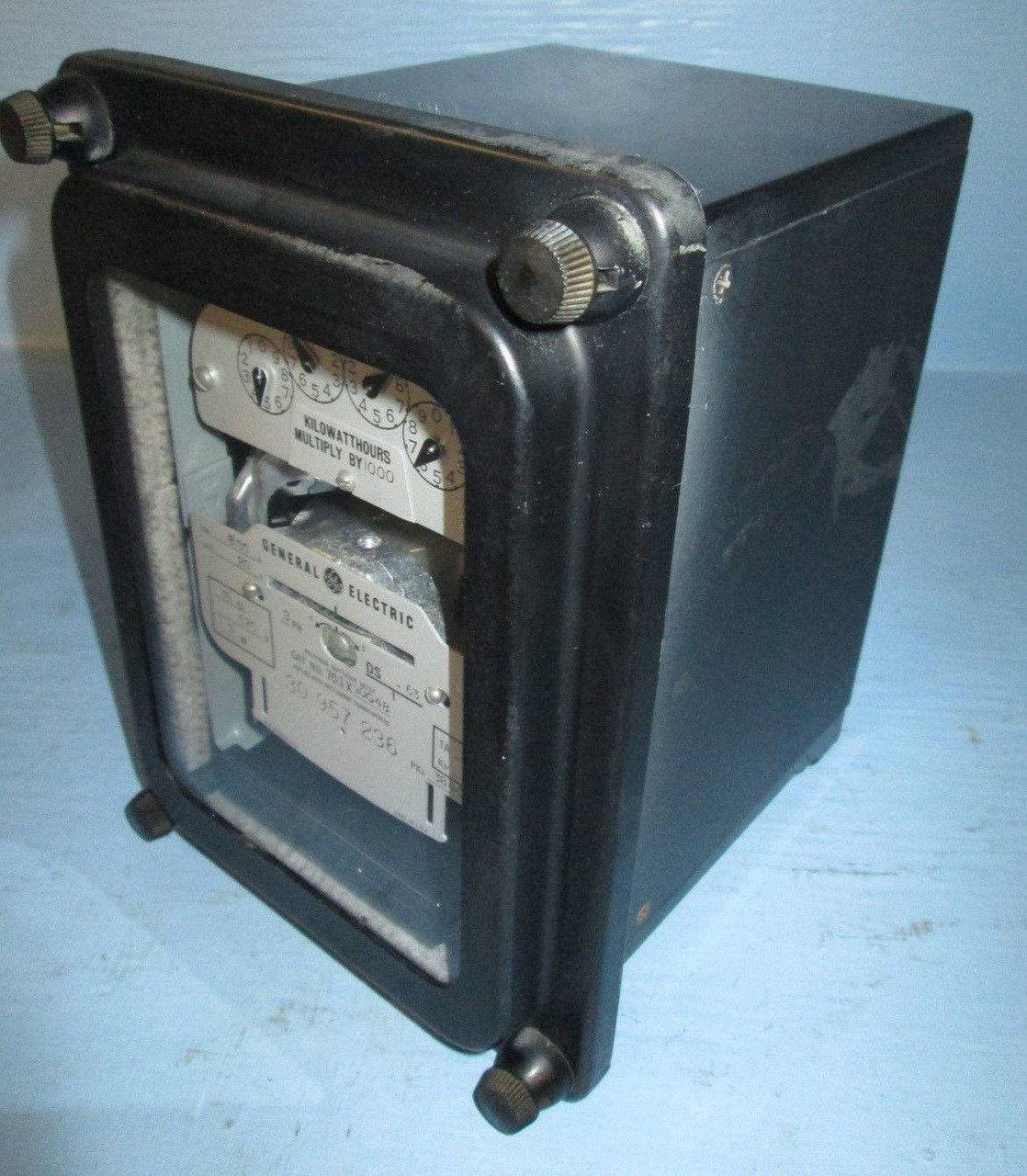 General Electric Polyphase Watthour Meter 3PH 701X90G48 Watt Hour Meter DS-63 3P (EBI2199-2)