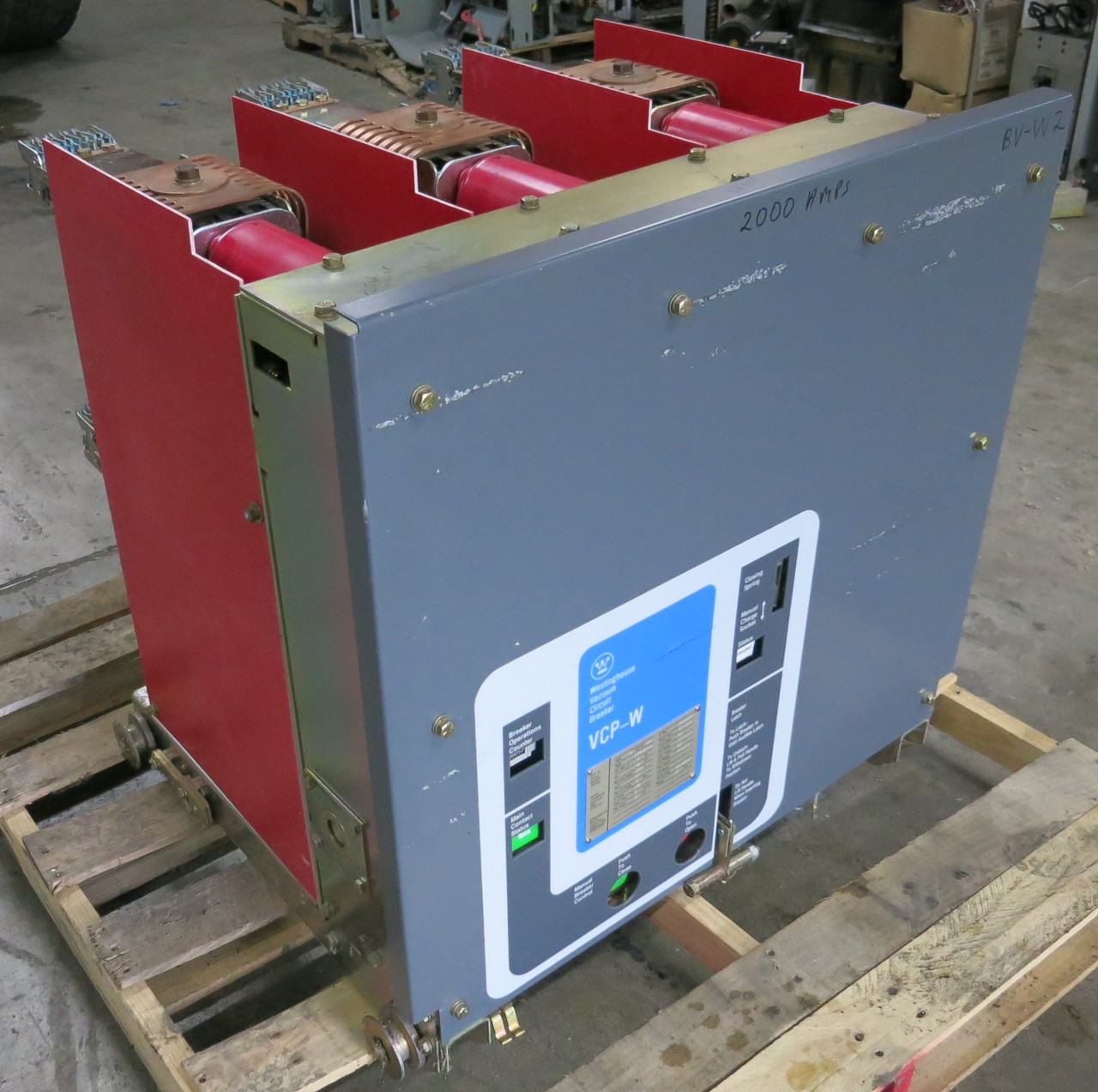 Image of Westinghouse 150VCP-W500 2000A 15kV Vacuum Circuit Breaker 3776A21G02 2000 Amp