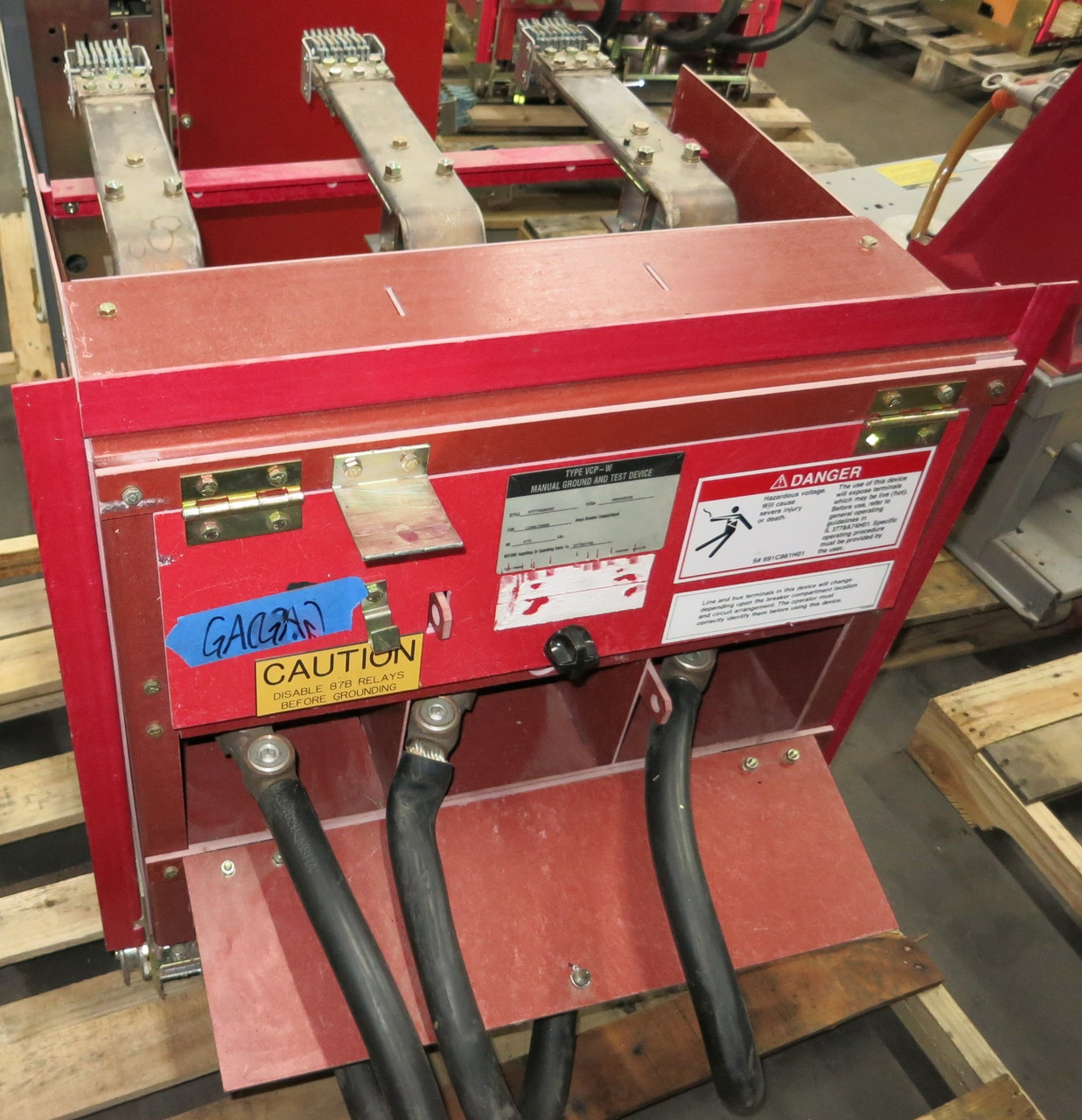 Image of Westinghouse 1200/2000A Manual Ground Test Device VCP-W 691C607G01 3777A34H01 B