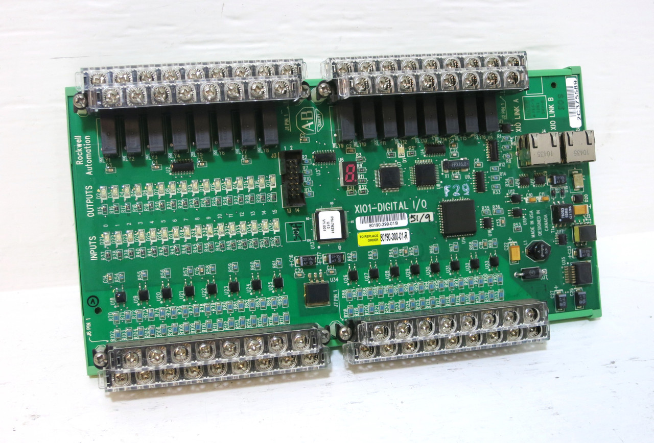 Allen Bradley 80190-299-01/9 X101 Digital I/O Module PowerFlex 7000 80190-300-01 (DW4235-2)