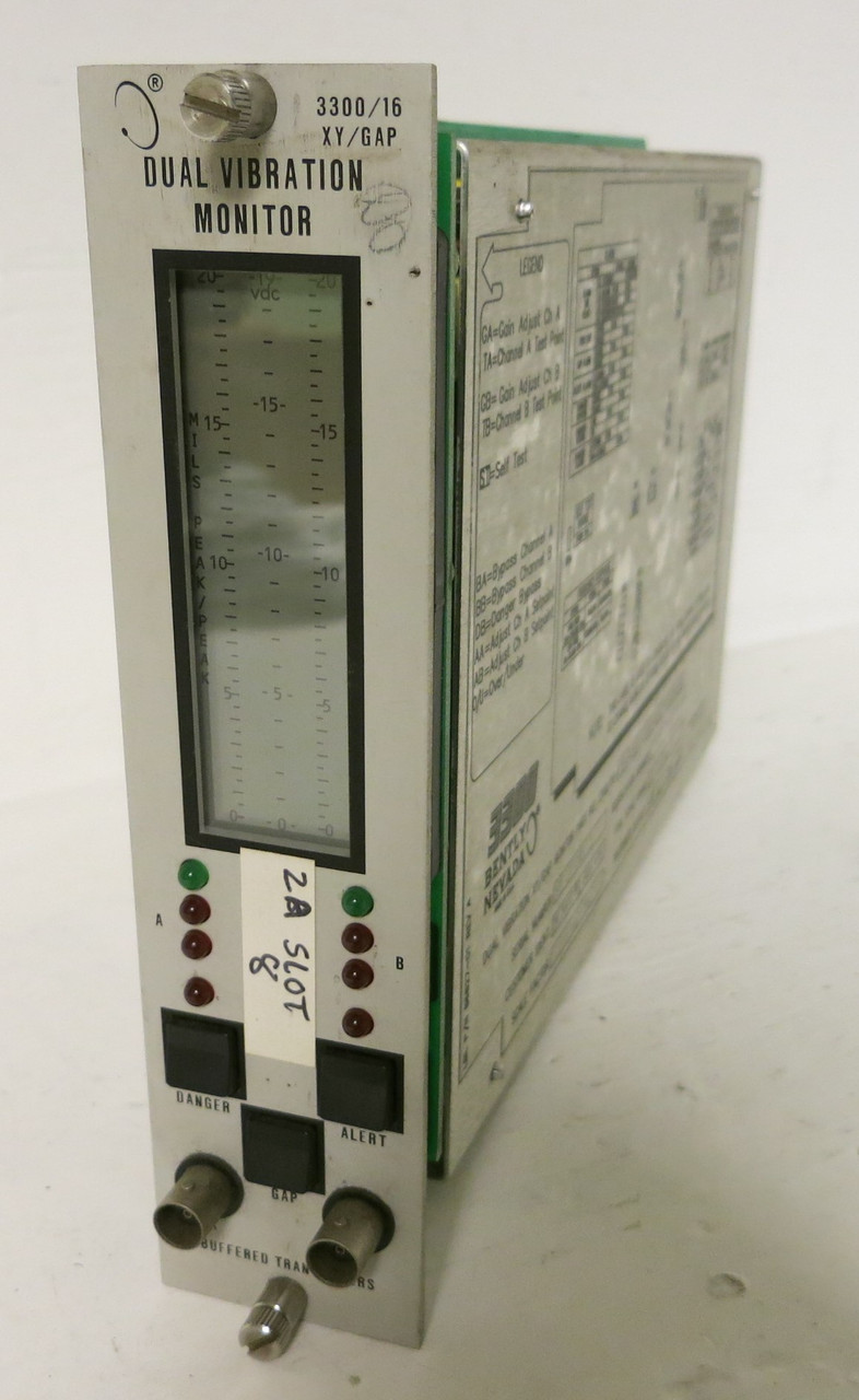Image of Bently Nevada Dual Vibration XY/Gap Monitor 3300/16-05-01-00-00-00-00 PWA86739