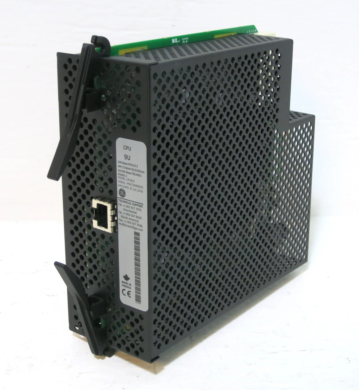 Image of GE Multilin UR9UH CPU Module 9U 12A0-0600-A6 Board Processor UR-9UH 10/100 Base