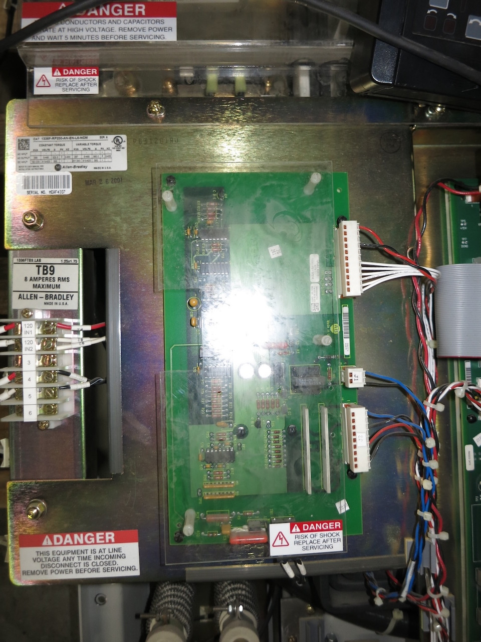 Allen Bradley 1336F-RP250-AN-EN-L6-NCM 250 HP AC VS Drive 513-620V DC Input (GA1021-3)