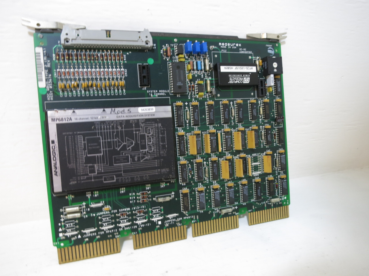 Measurex 05367600 Rev F ADC QBUS Type 2 (ML-4) PLC Processor 04367600 Rev A (GA1039-1)
