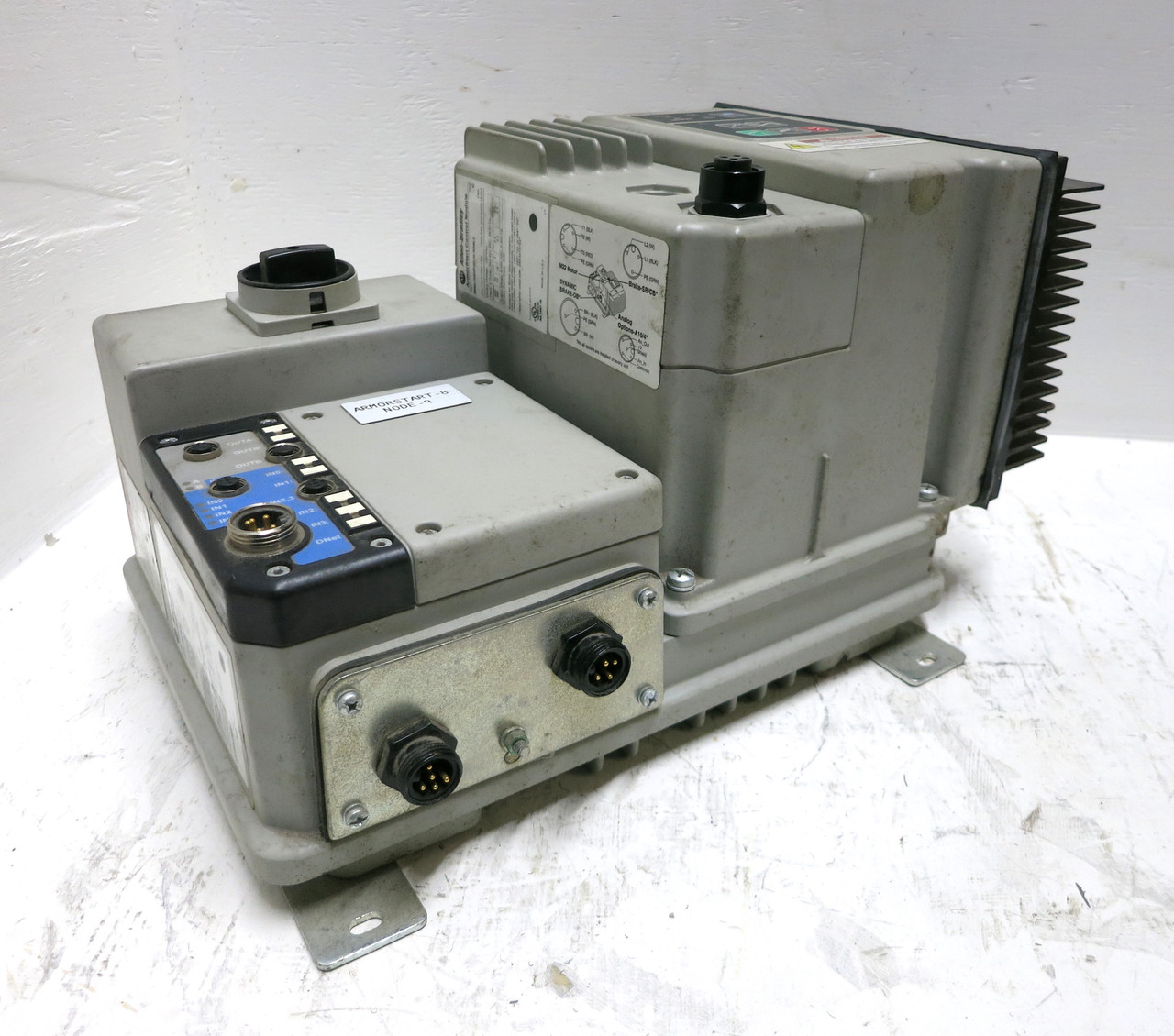 Allen Bradley 284D-FHD2P3D-10-RRW-3 ArmorStart Control Module 280D-FN-10-C Base (DW4381-6)