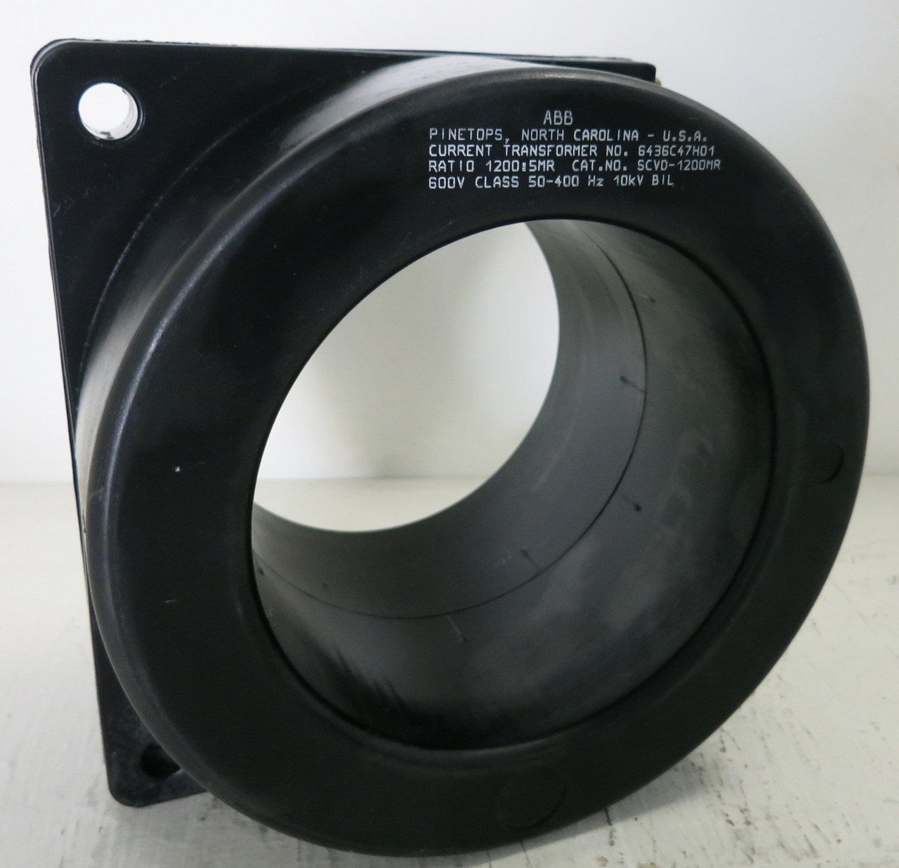 ABB SCVD-1200MR 6436C47H01 Current Transformer Ratio 1200:5MR 600V CT 50-400 Hz (GA1050-9)