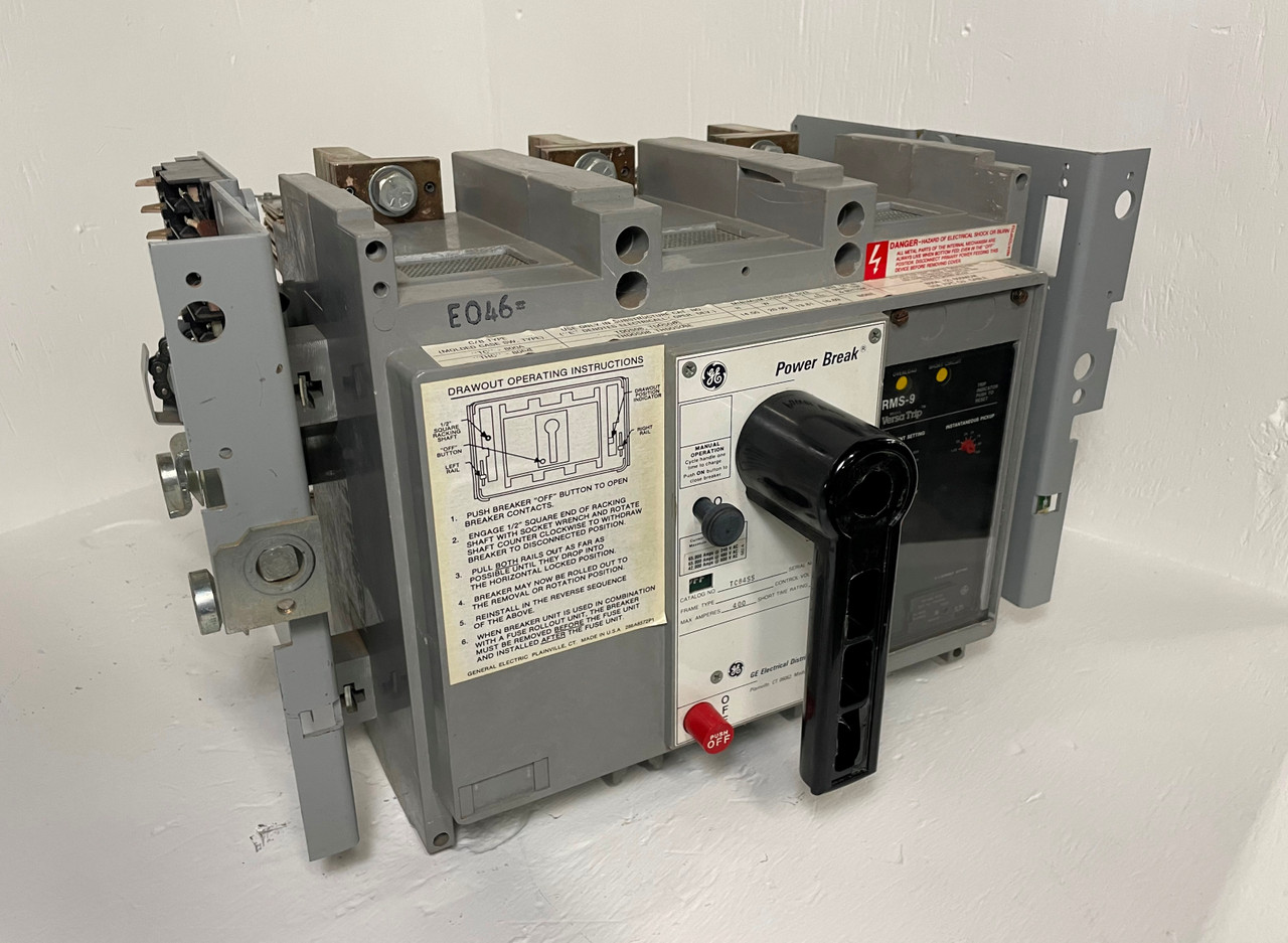 GE TC84SS 400A Power Break Circuit Breaker w/ 400 Amp Plug General Electric LI (EM4389-1)