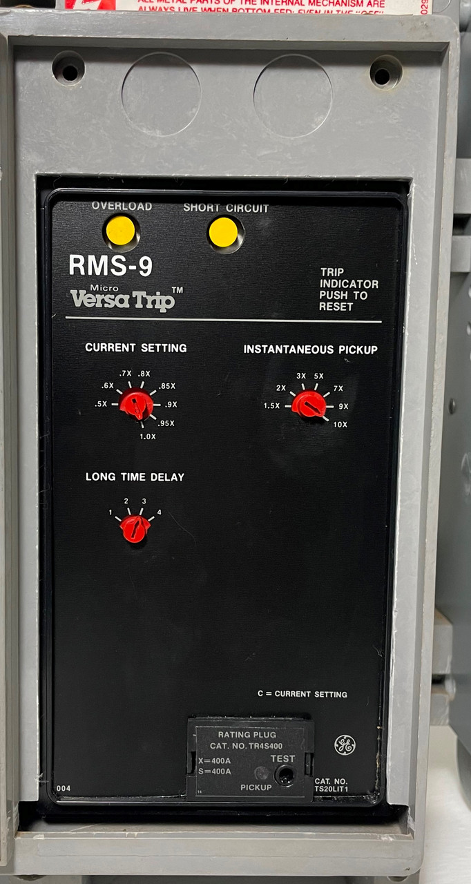 GE TC84SS 400A Power Break Circuit Breaker w/ 400 Amp Plug General Electric LI (EM4389-1)