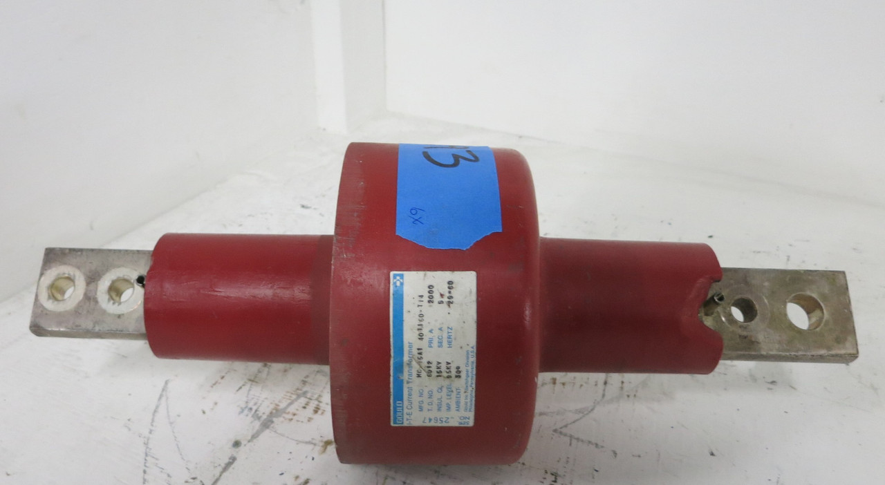Image of Gould ITE MC-15A1 401160-T14 15kV Current Transformer 2000:5 A CT 95kV