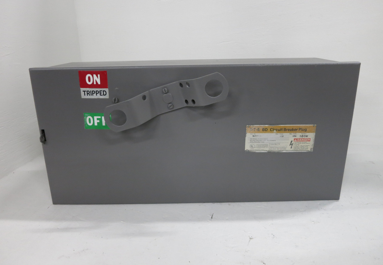 ITE BJC3400 400A 600V BD Circuit Breaker Bus Plug 3PH 3W 400 Amp JXD63B400 Gould (DW4470-1)