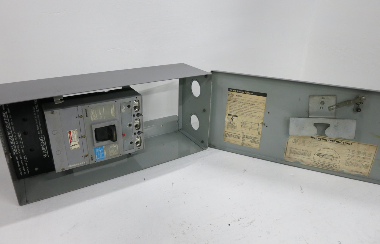 ITE BJC3400 400A 600V BD Circuit Breaker Bus Plug 3PH 3W 400 Amp JXD63B400 Gould (DW4470-1)