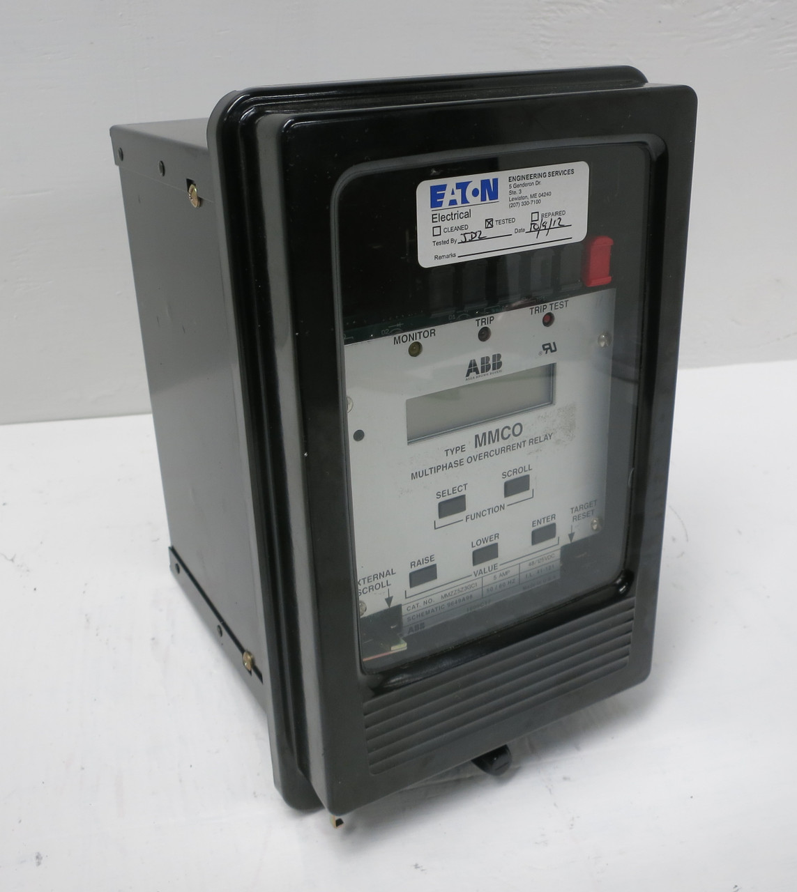 ABB MMZZ5Z3GC1 Type MMCO Multiphase Overcurrent Relay 5A 48/125 VDC (DW4519-1)