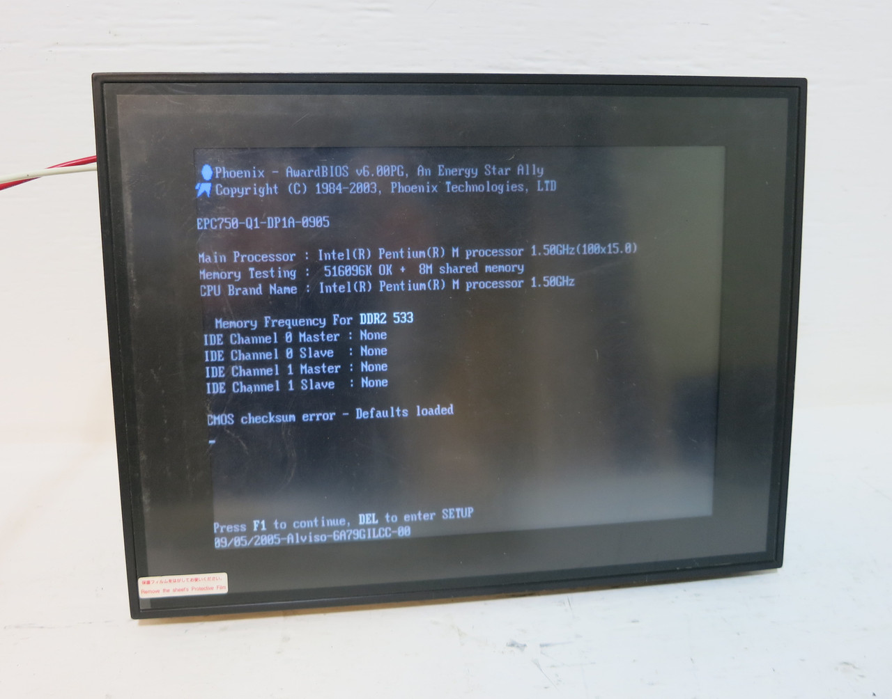 Mitsubishi EPC752H HMI Panel Display Controller with EP75EX-P2 Extension Unit (DW4540-1)