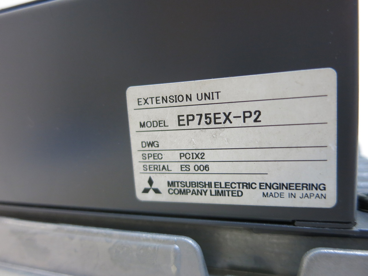 Mitsubishi EPC752H HMI Panel Display Controller with EP75EX-P2 Extension Unit (DW4540-1)