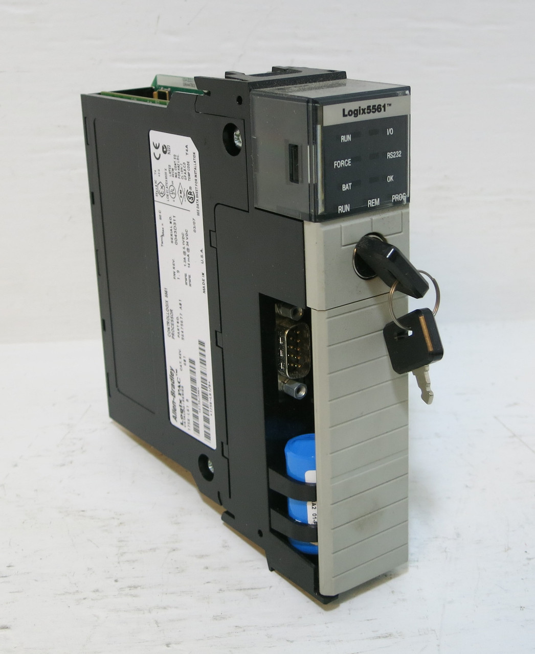 Allen Bradley 1756-L61 Ser B Rev G01 FW 1.9 LogixPAC ControlLogix 5561 Processor (DW4596-1)