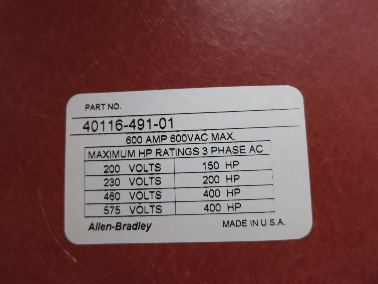 Allen Bradley 150-B500NBDC 400 HP SMC Dialog Plus Soft Starter 600A Disconnect (DW4673-1)