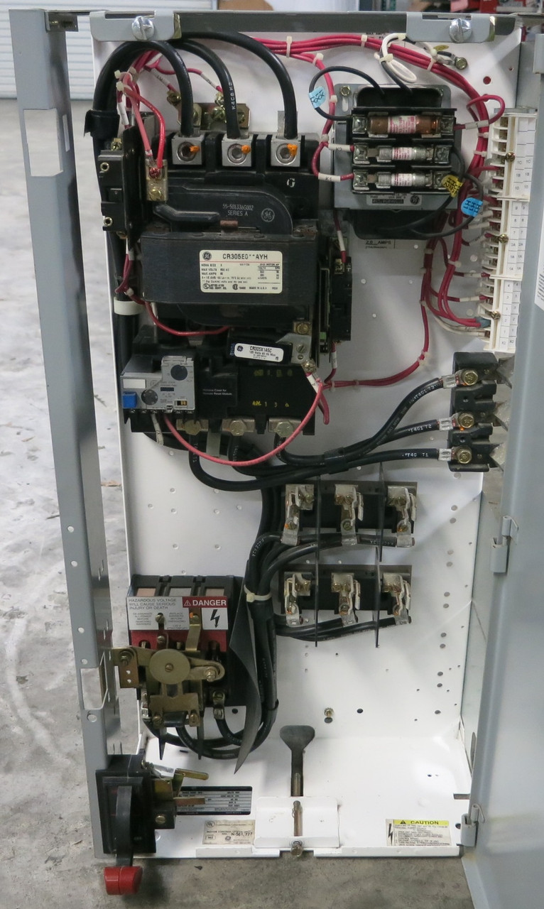 GE 8000 Size 3 100 Amp Fusible 30" MCC Starter Bucket 100A CR305 (BJ0075-11)