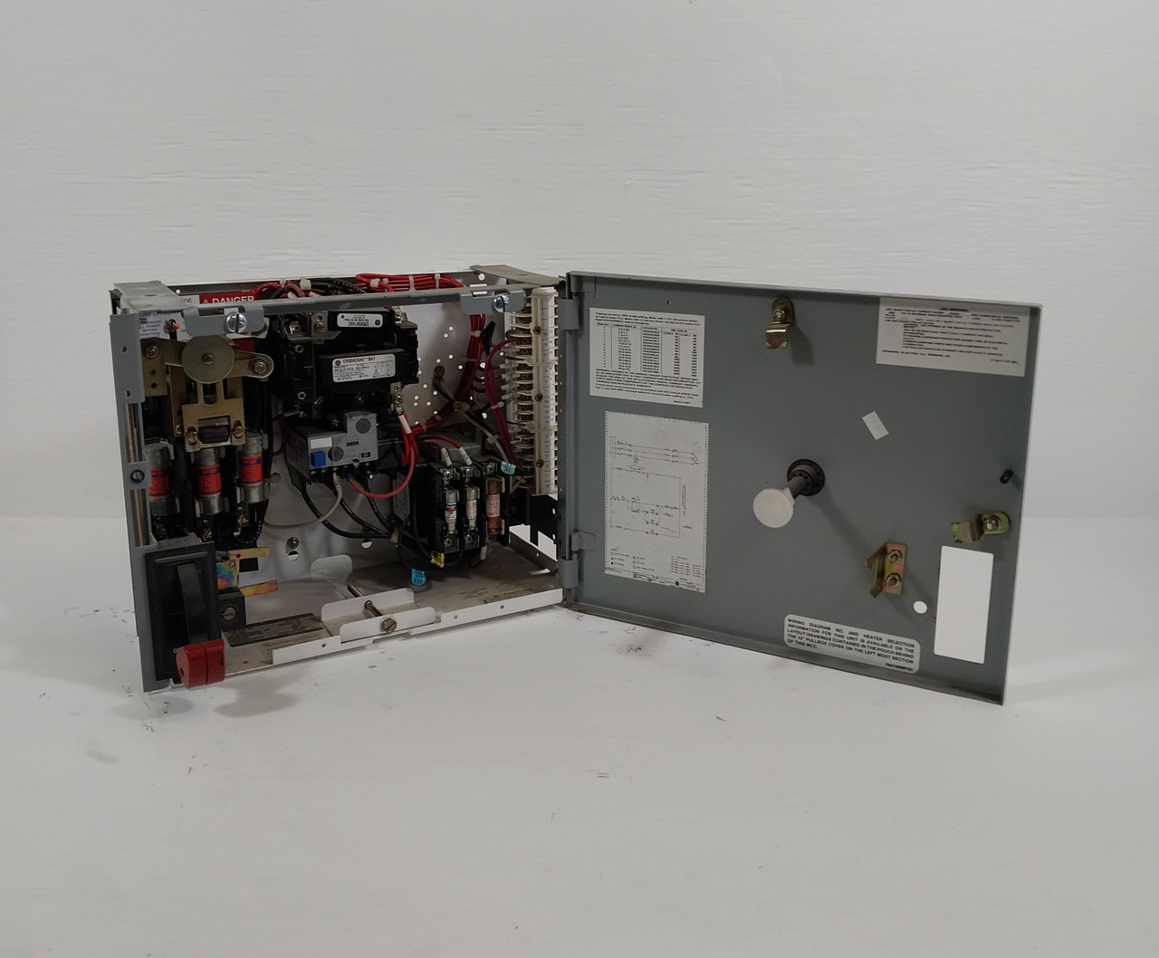 Image of GE 8000 30A Fusible 12" MCC Bucket Size 1 Starter Overload Relay 30Amp CR306CX#0