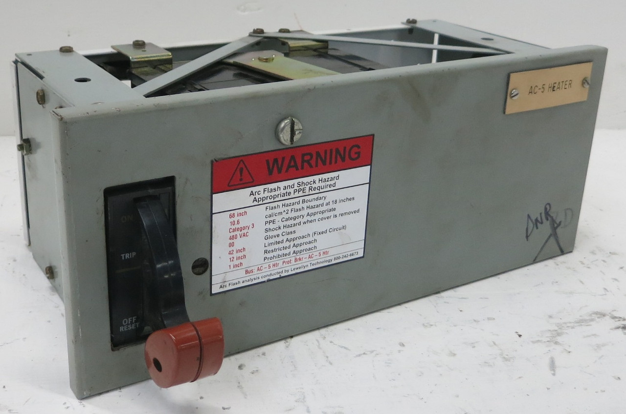 General Electric GE 8000 70 Amp THED136070 Breaker 6" MCC Feeder Bucket 70A (BJ0087-33)
