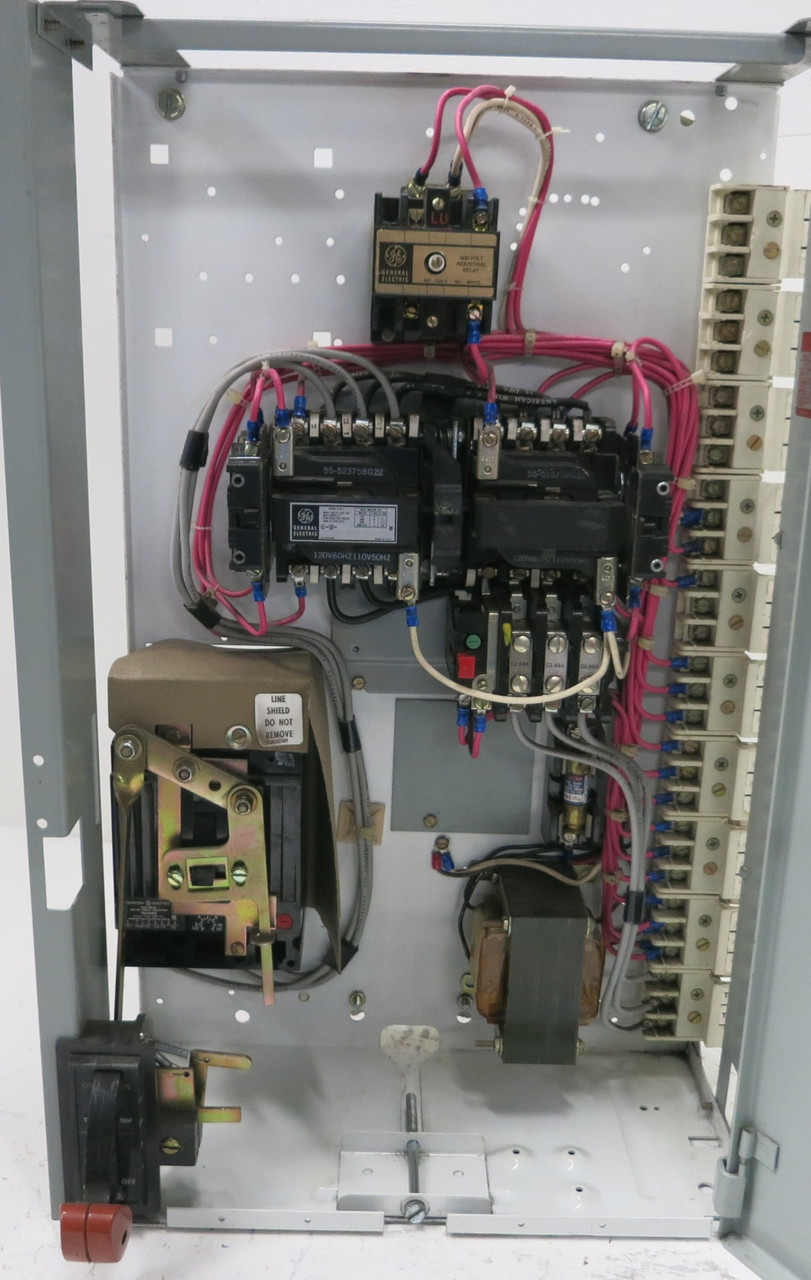 GE 8000 Size 1 Reversing Starter 3A Breaker 24" MCC Bucket CR209C0 TEC 3 Amp (BJ0094-2)