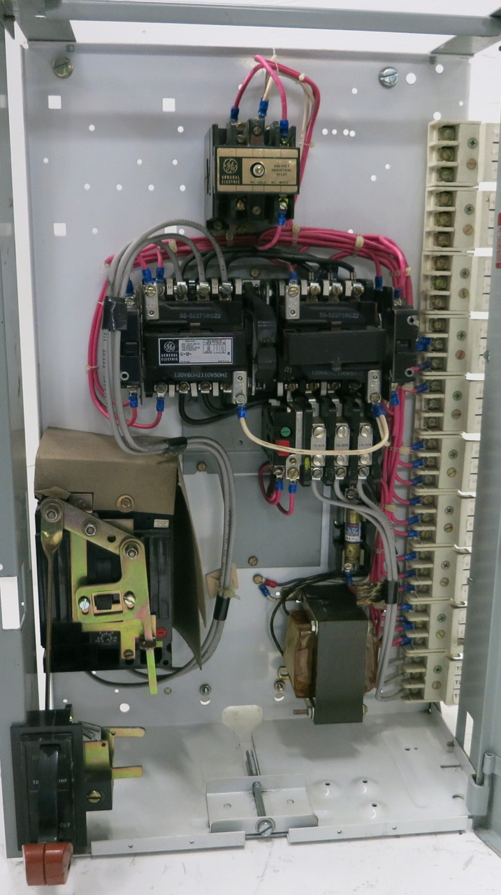 GE 8000 Size 1 Reversing Starter 7A Breaker  24" MCC Bucket CR209C000 TEC 7 Amp (BJ0093-3)