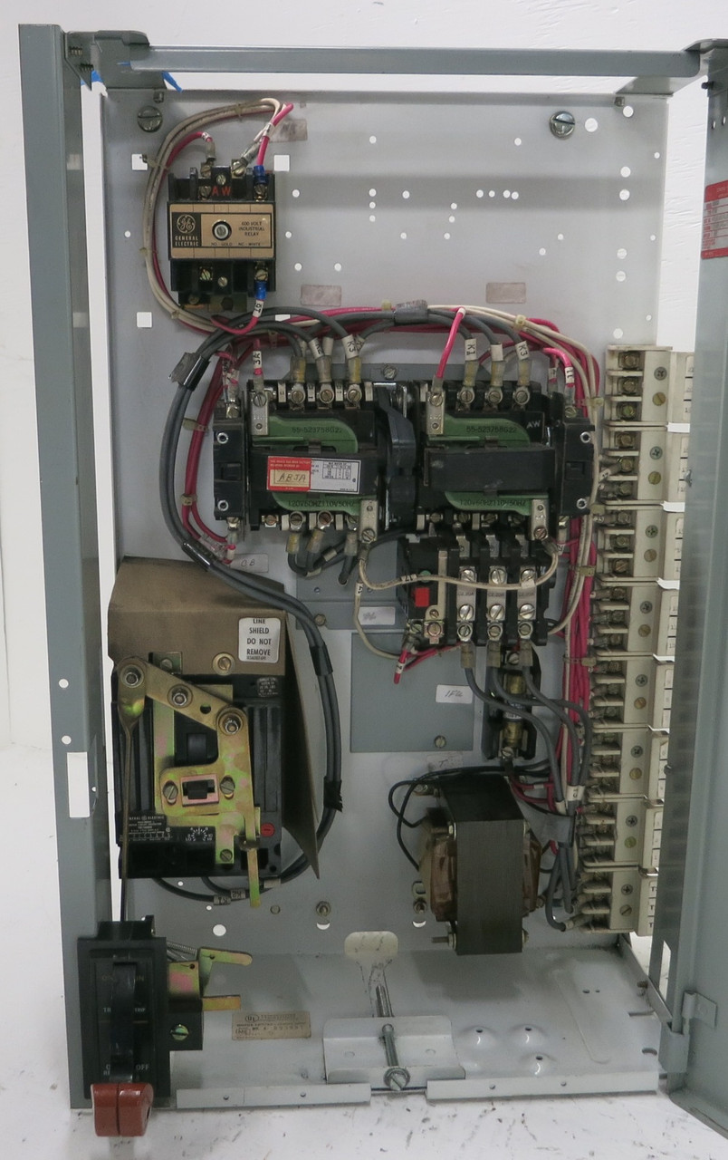 GE 8000 Size 1 Reversing Starter 3A Breaker 24" MCC Bucket CR209C022 TEC 3 Amp (BJ0095-1)