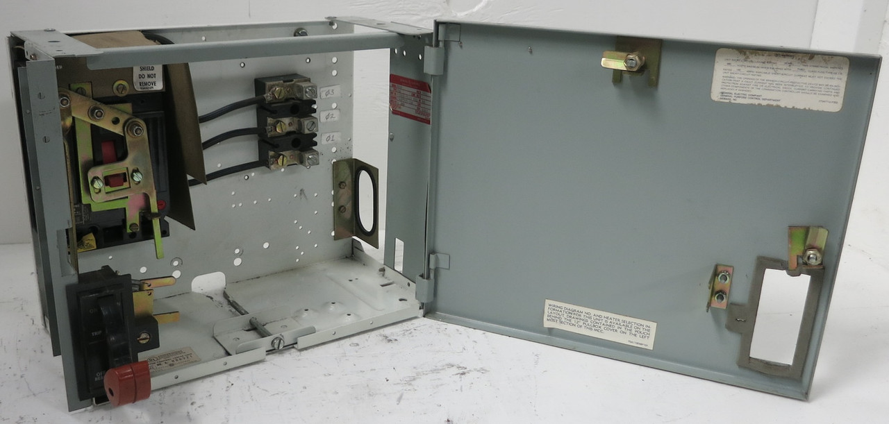 General Electric GE 8000 THED135050 50A Breaker 12" MCC Bucket Feeder 50 Amp (BJ0089-1)